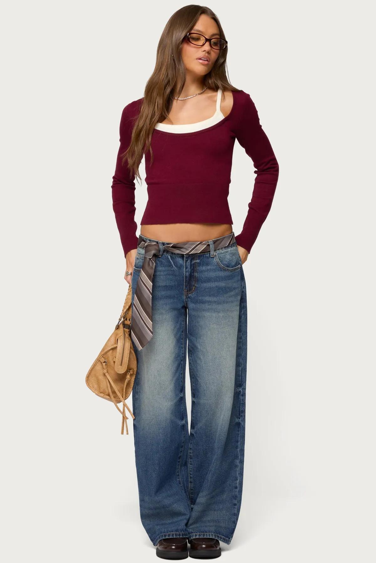 Raelynn Washed Low Rise Jeans sold by Edikted product image thumbnail 5