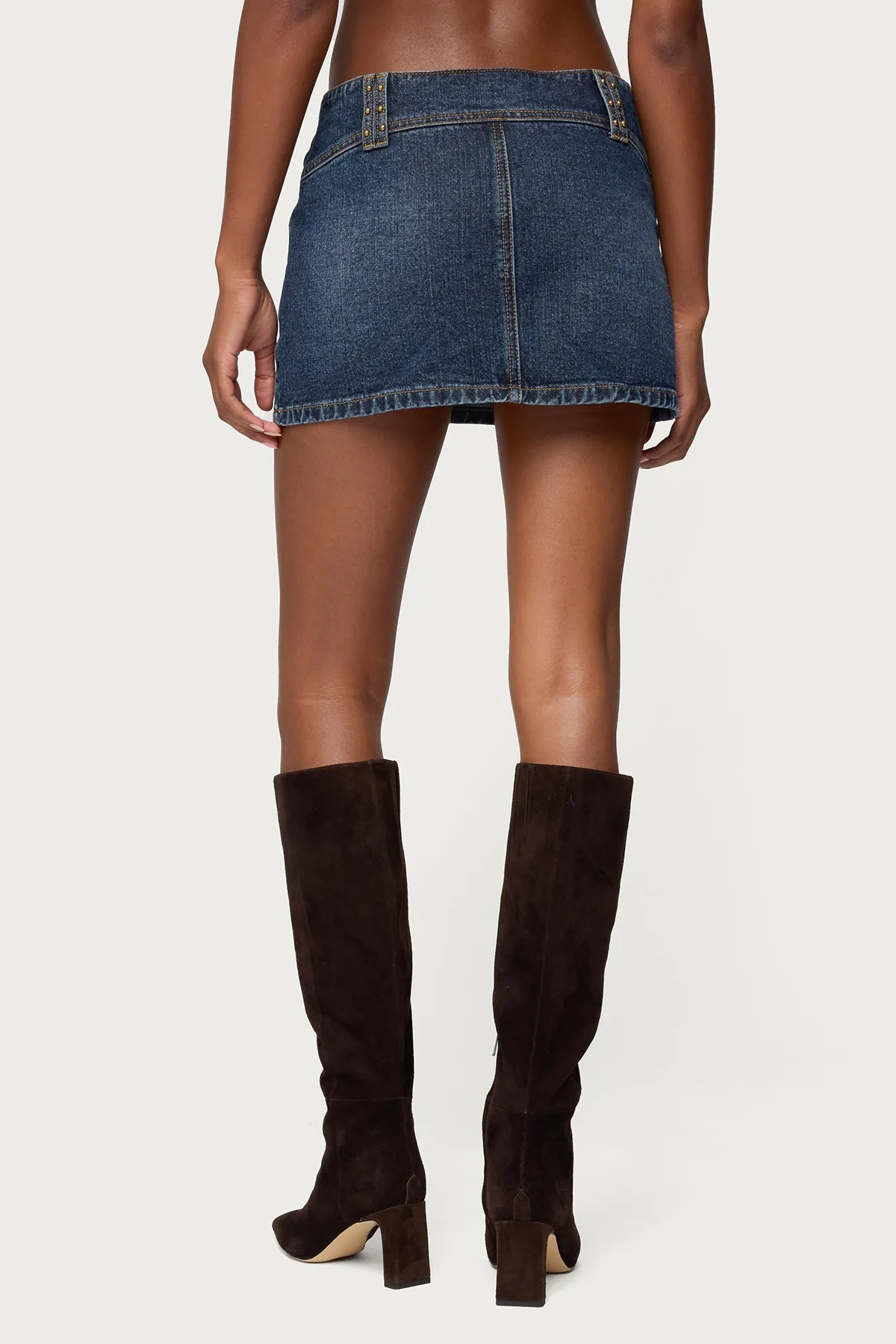 Tory Western Denim Mini Skirt sold by Edikted product image thumbnail 5