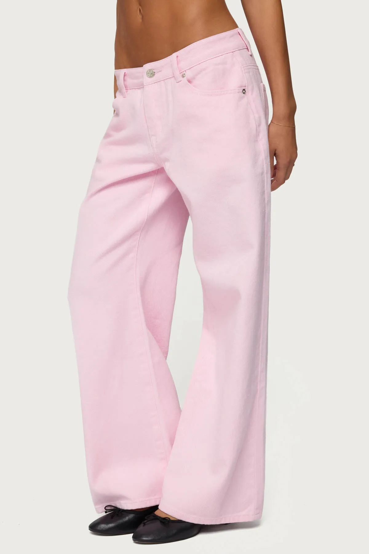 Petite Roman Low Rise Baggy Jeans sold by Edikted product image thumbnail 3