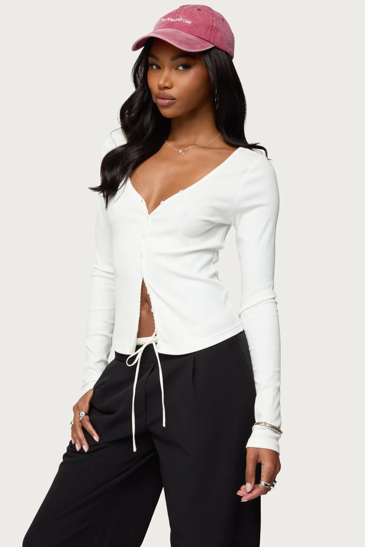 Tanya Button Up Cardigan sold by Edikted product image thumbnail 5