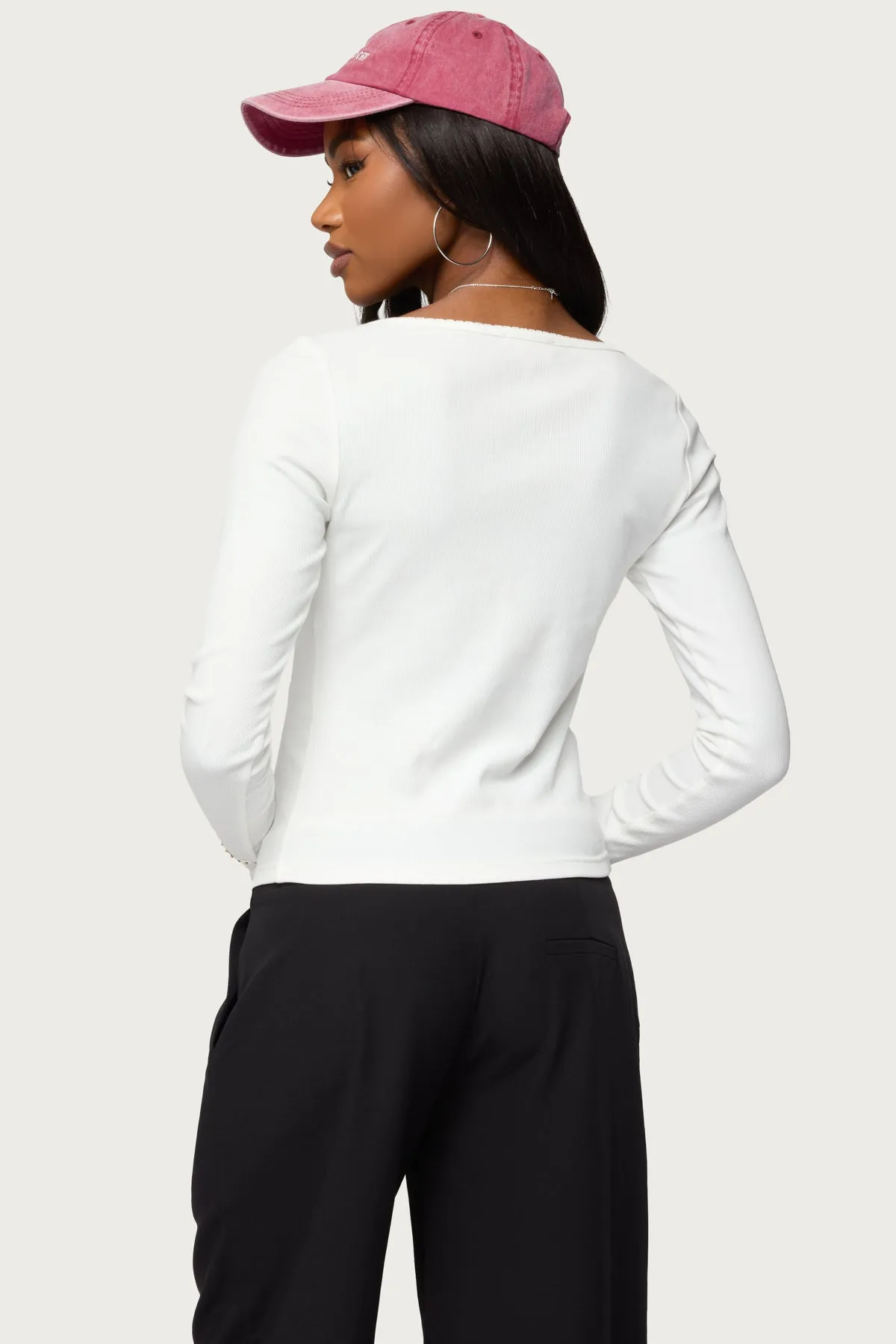 Tanya Button Up Cardigan sold by Edikted product image thumbnail 3