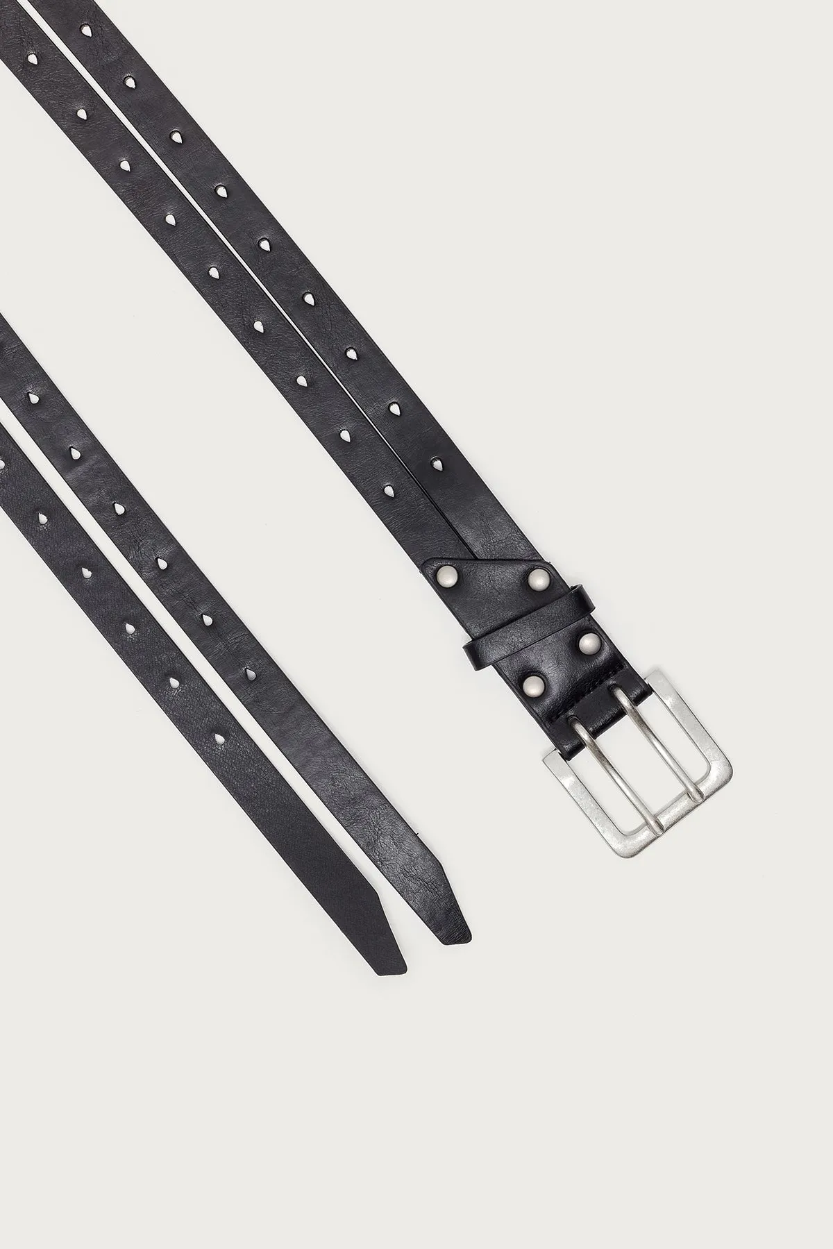 Double Look Faux Leather Belt sold by Edikted product image thumbnail 3