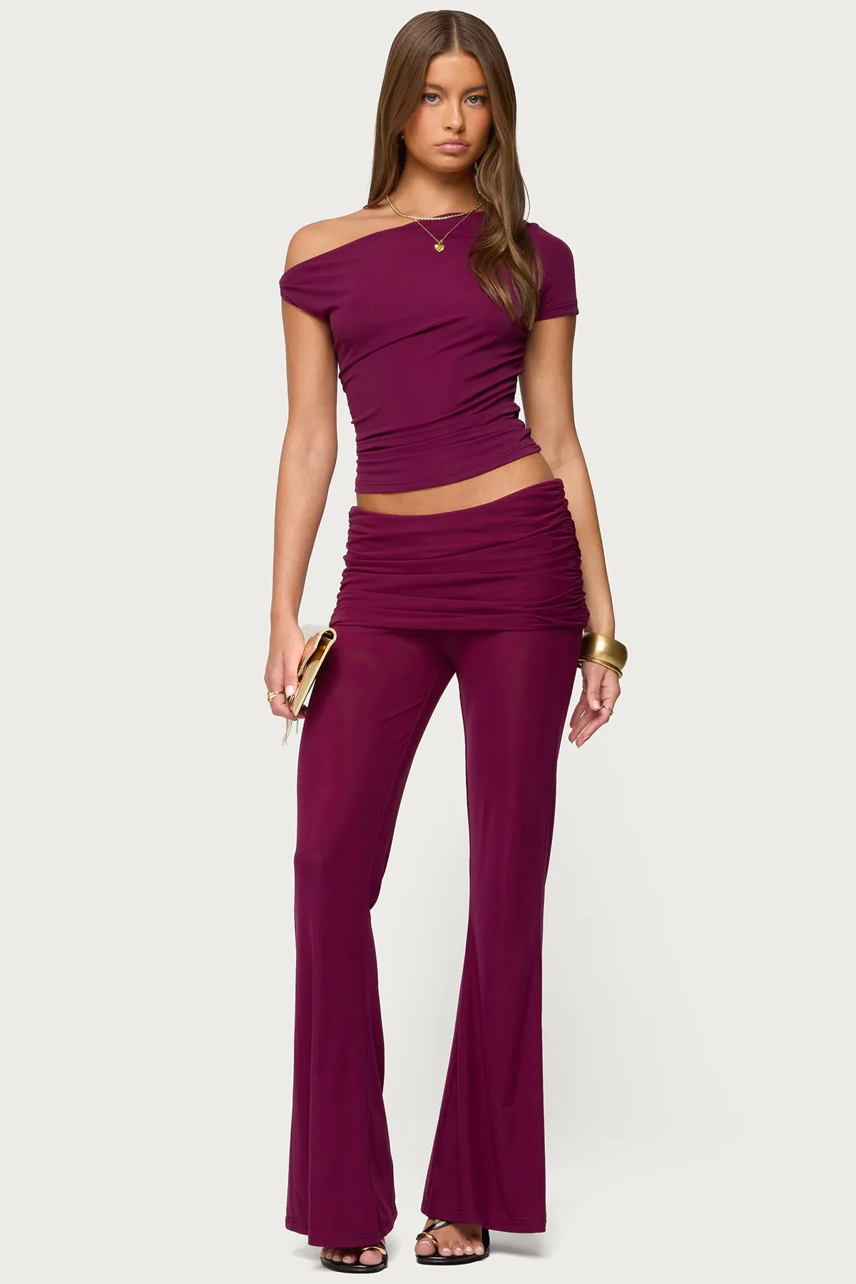 Halli Twisted Off Shoulder Top sold by Edikted product image thumbnail 3