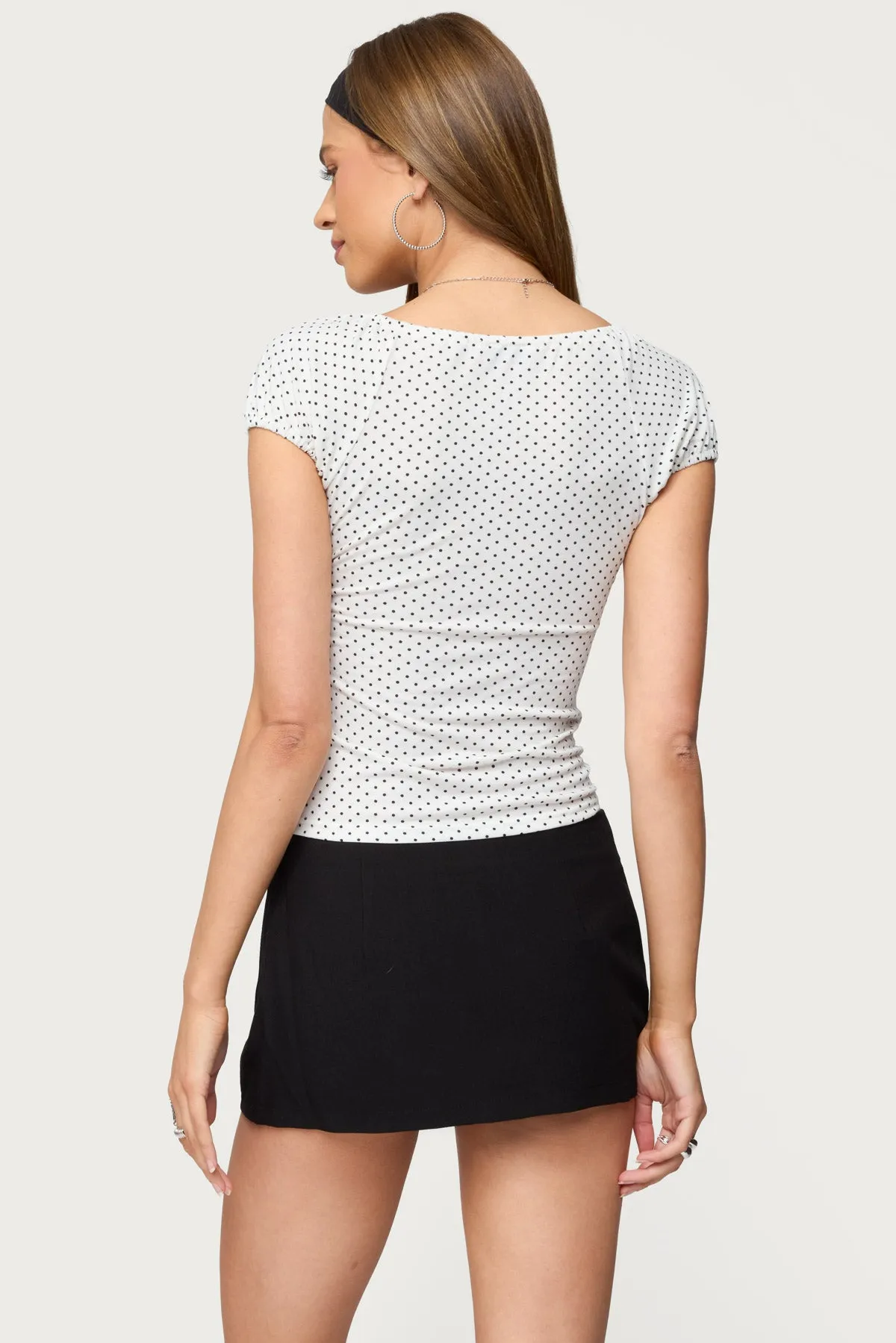 Stefania Polka Dot Top sold by Edikted product image thumbnail 5