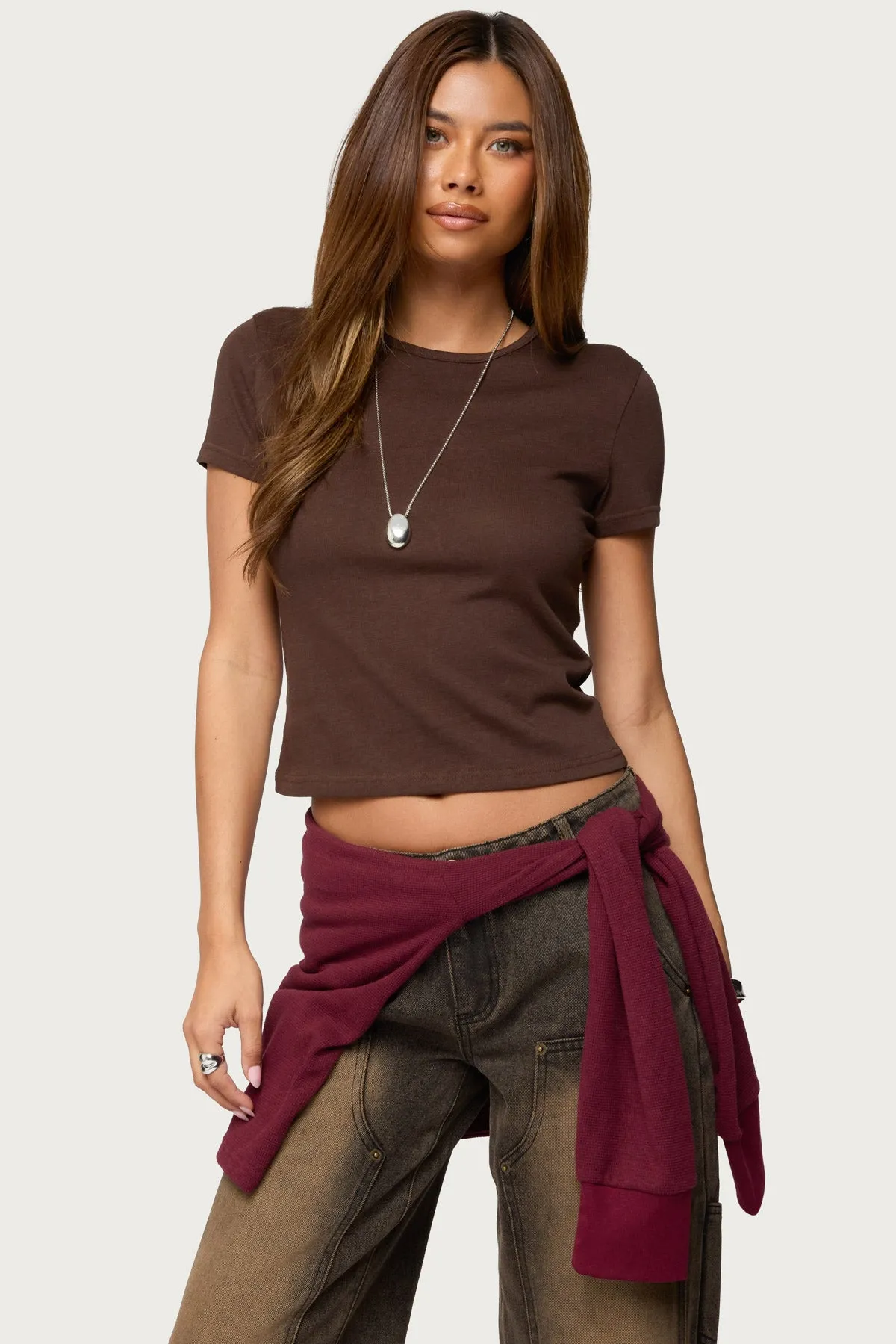 Nikkey Semi Sheer T Shirt sold by Edikted