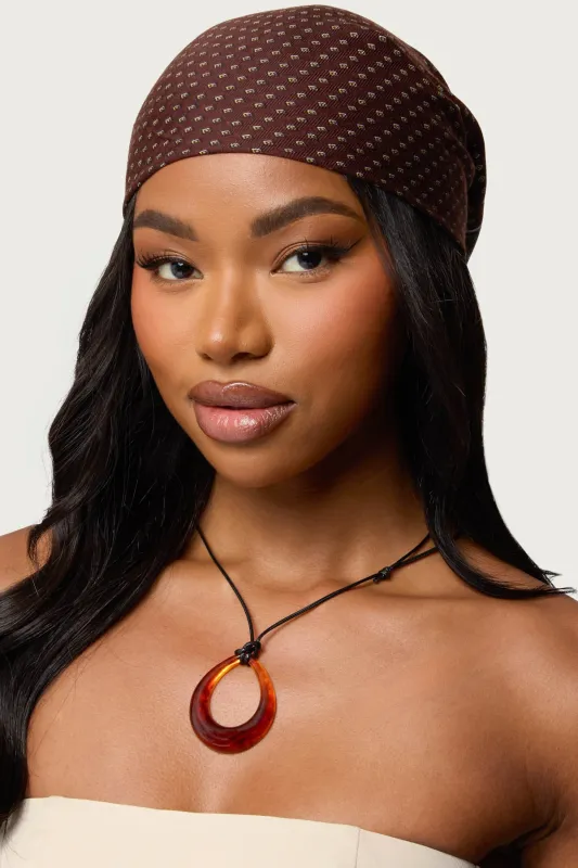 Oval Ring Cord Necklace sold by Edikted