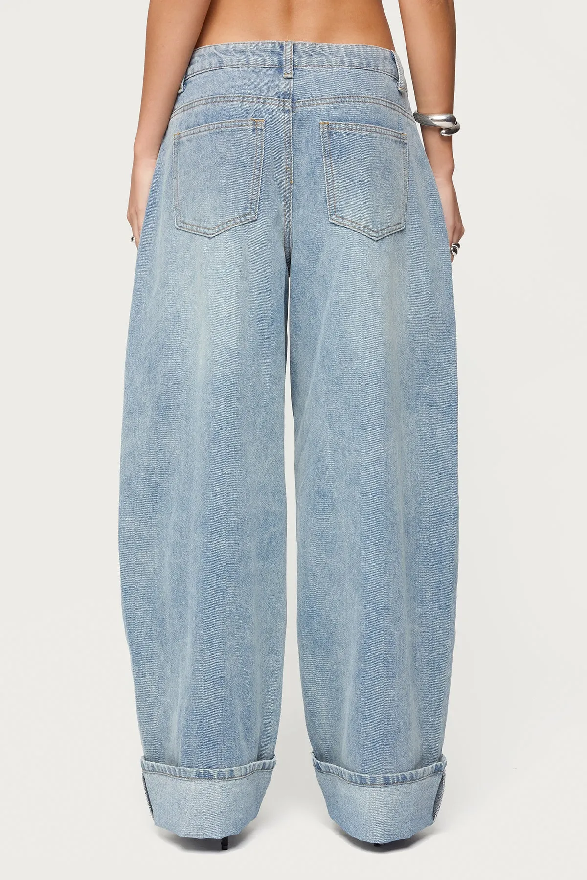 Kella Low Rise Baggy Jeans sold by Edikted product image thumbnail 5