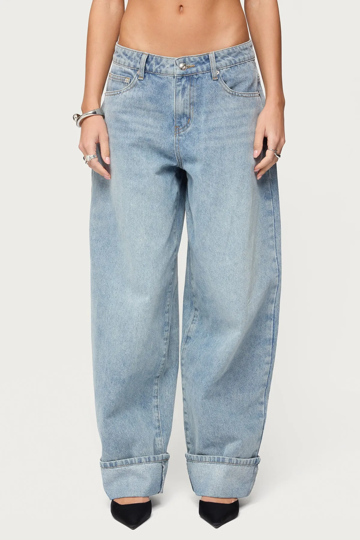 Kella Low Rise Baggy Jeans sold by Edikted product image thumbnail 2