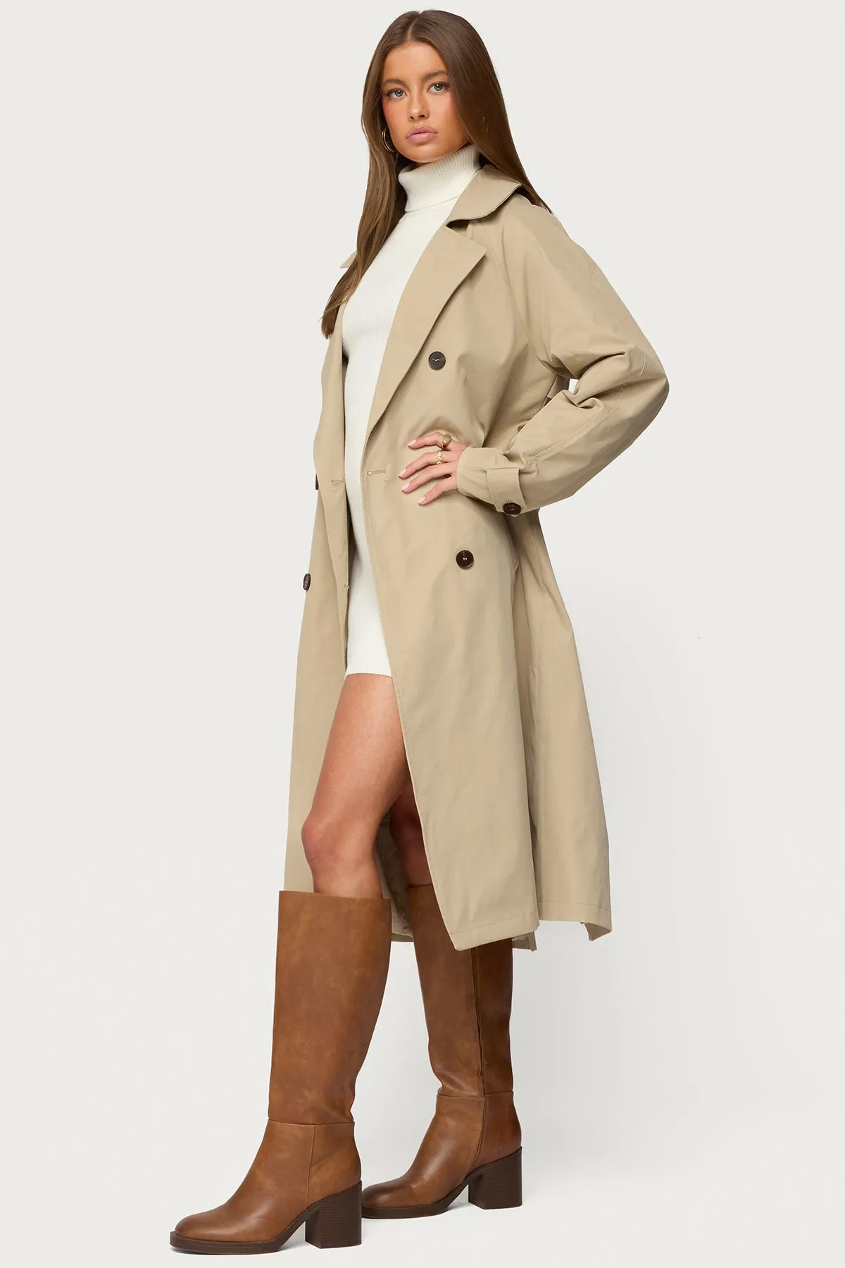 Amur Maxi Trench Coat sold by Edikted product image thumbnail 3