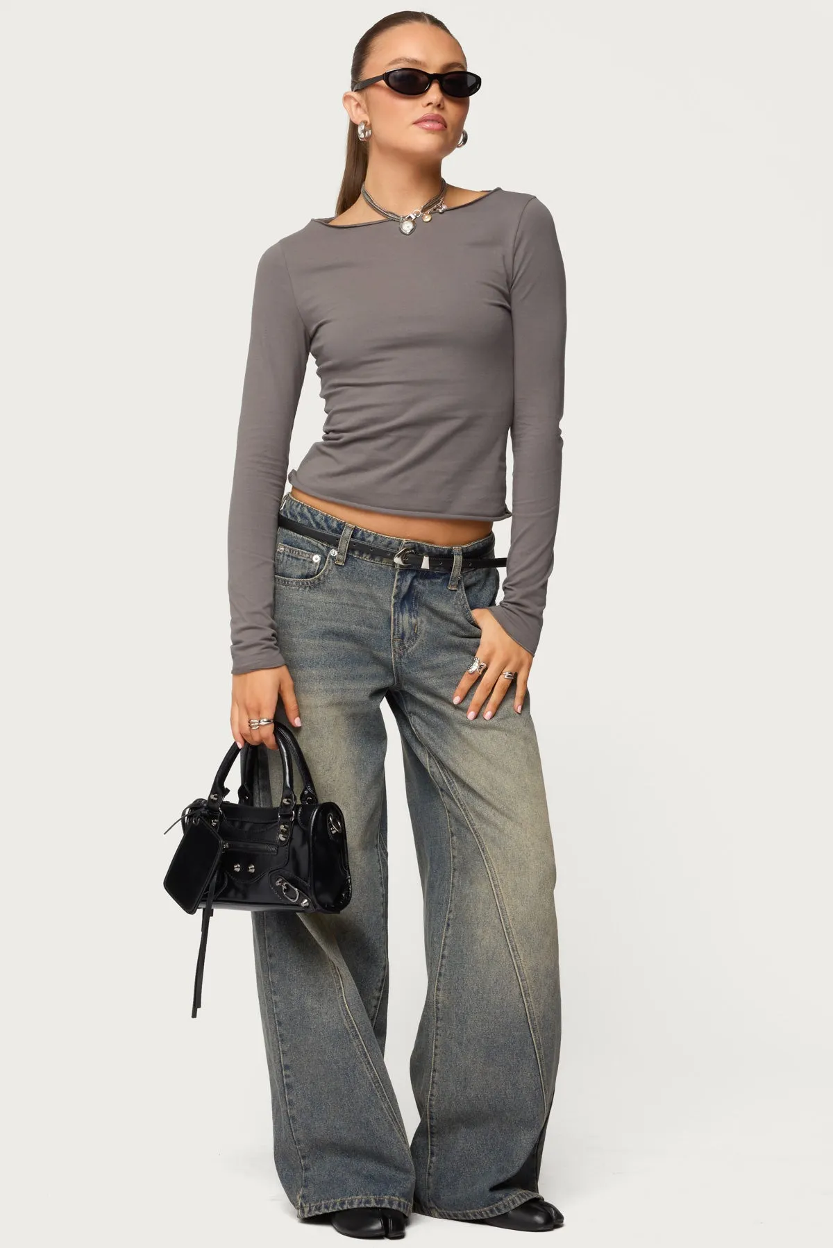 Nico Boat Neck Top sold by Edikted product image thumbnail 2