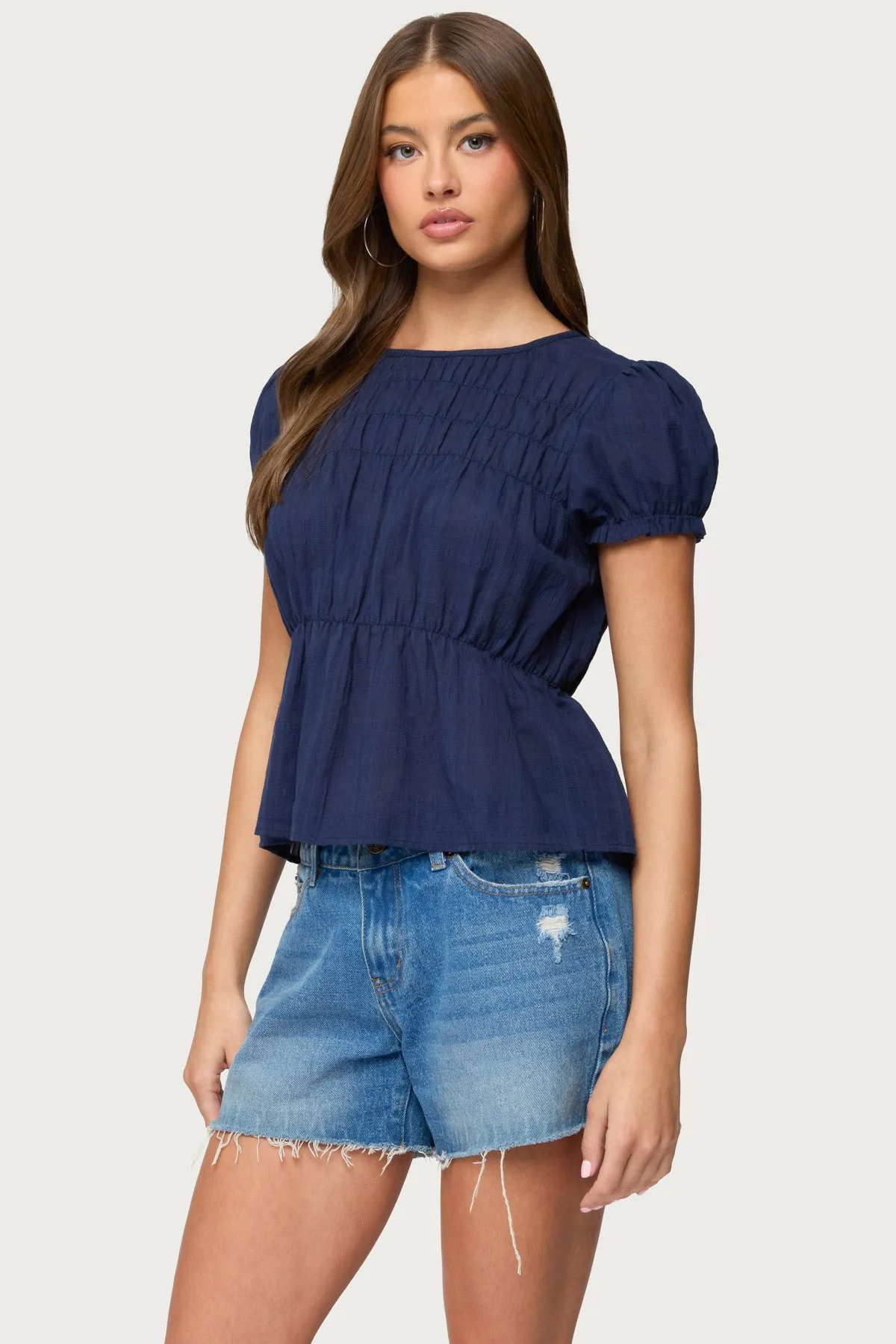 Maricella Gathered Tiered Top sold by Edikted product image thumbnail 3