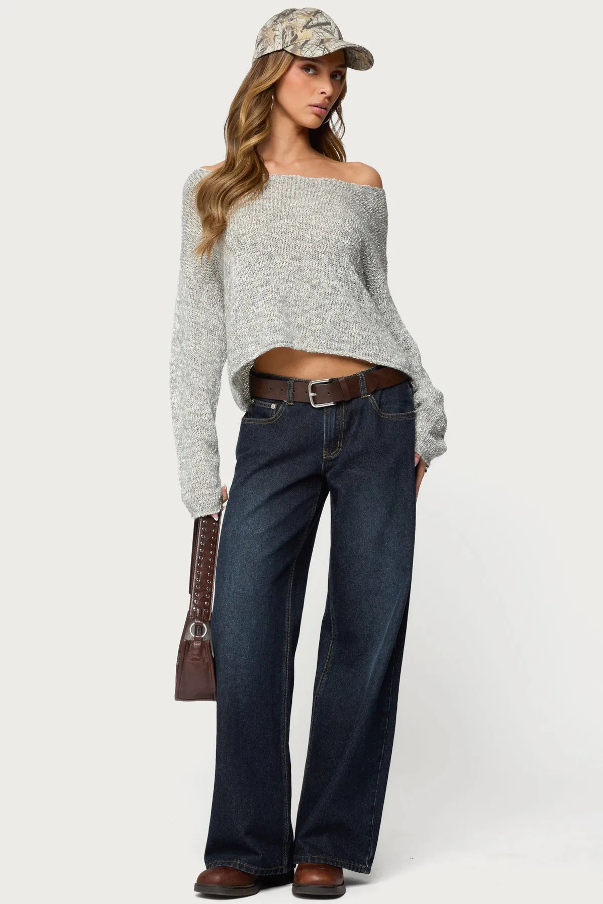 Florentina Off Shoulder Sweater sold by Edikted product image thumbnail 2