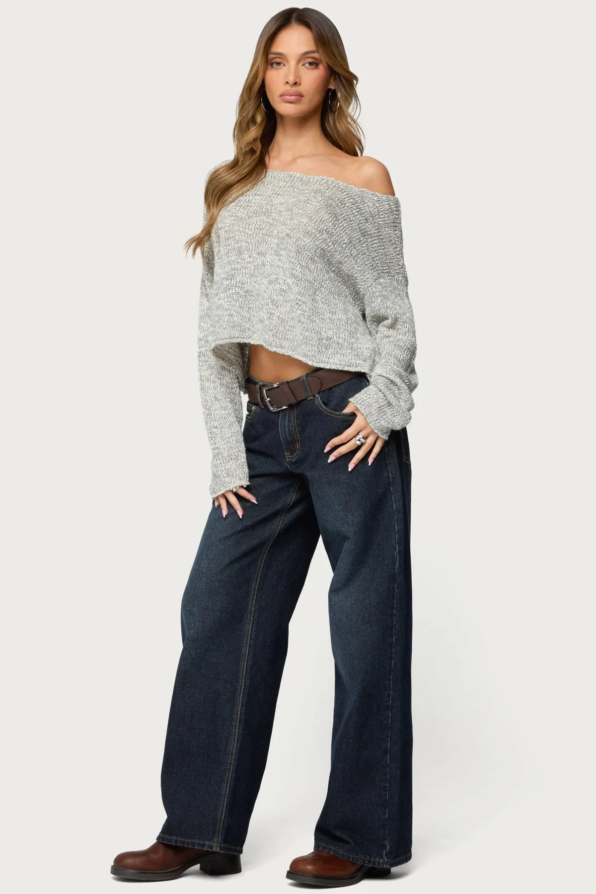 Florentina Off Shoulder Sweater sold by Edikted product image thumbnail 4
