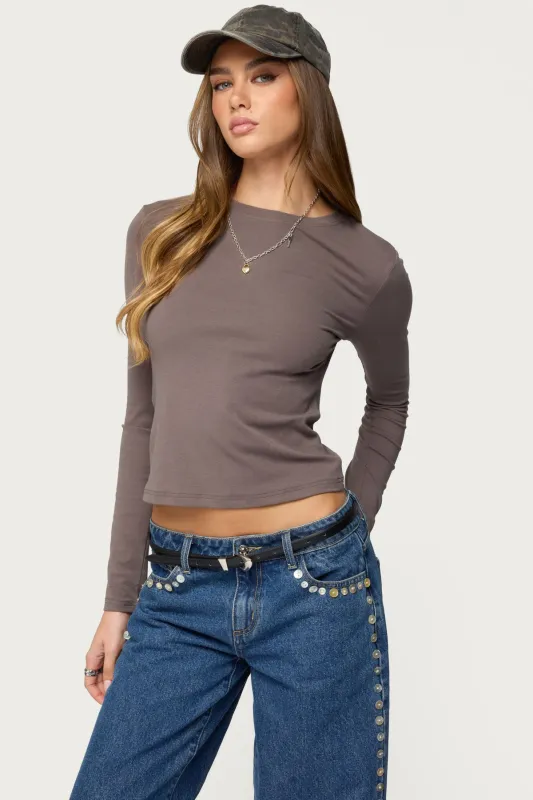 Kiyan Long Sleeve T Shirt sold by Edikted