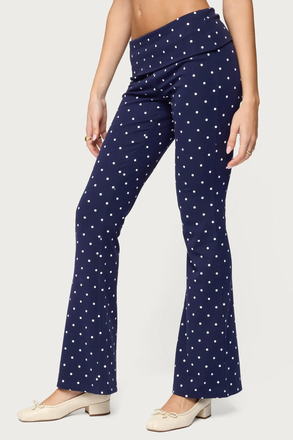 Daliya Polka Dot Fold Over Pants sold by Edikted product image thumbnail 4