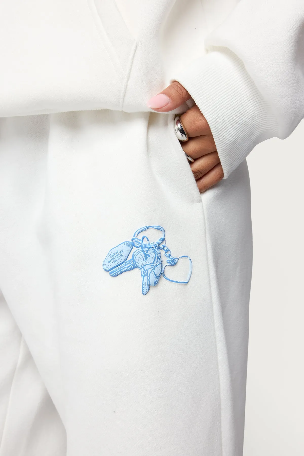 Keychain Cutie Straight Leg Sweatpants sold by Edikted product image thumbnail 2