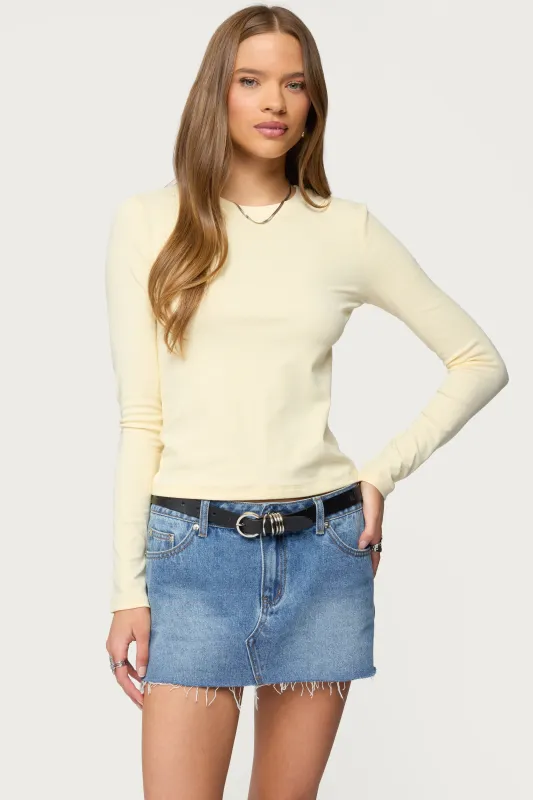 Kiyan Long Sleeve T Shirt sold by Edikted