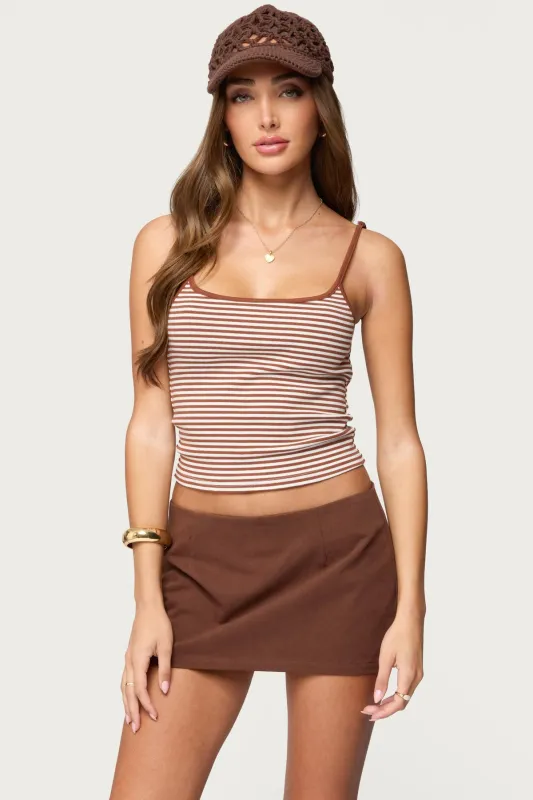 Miller Striped Tank Top sold by Edikted