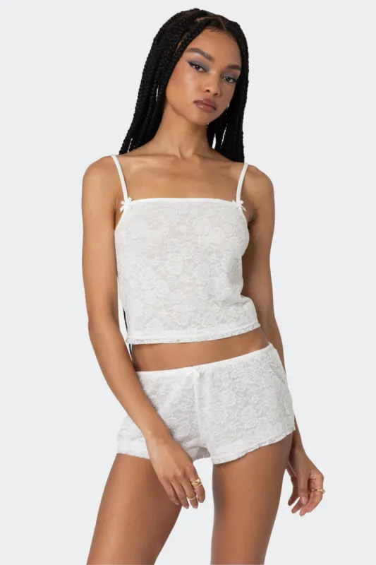 Love Lace Tank Top sold by Edikted