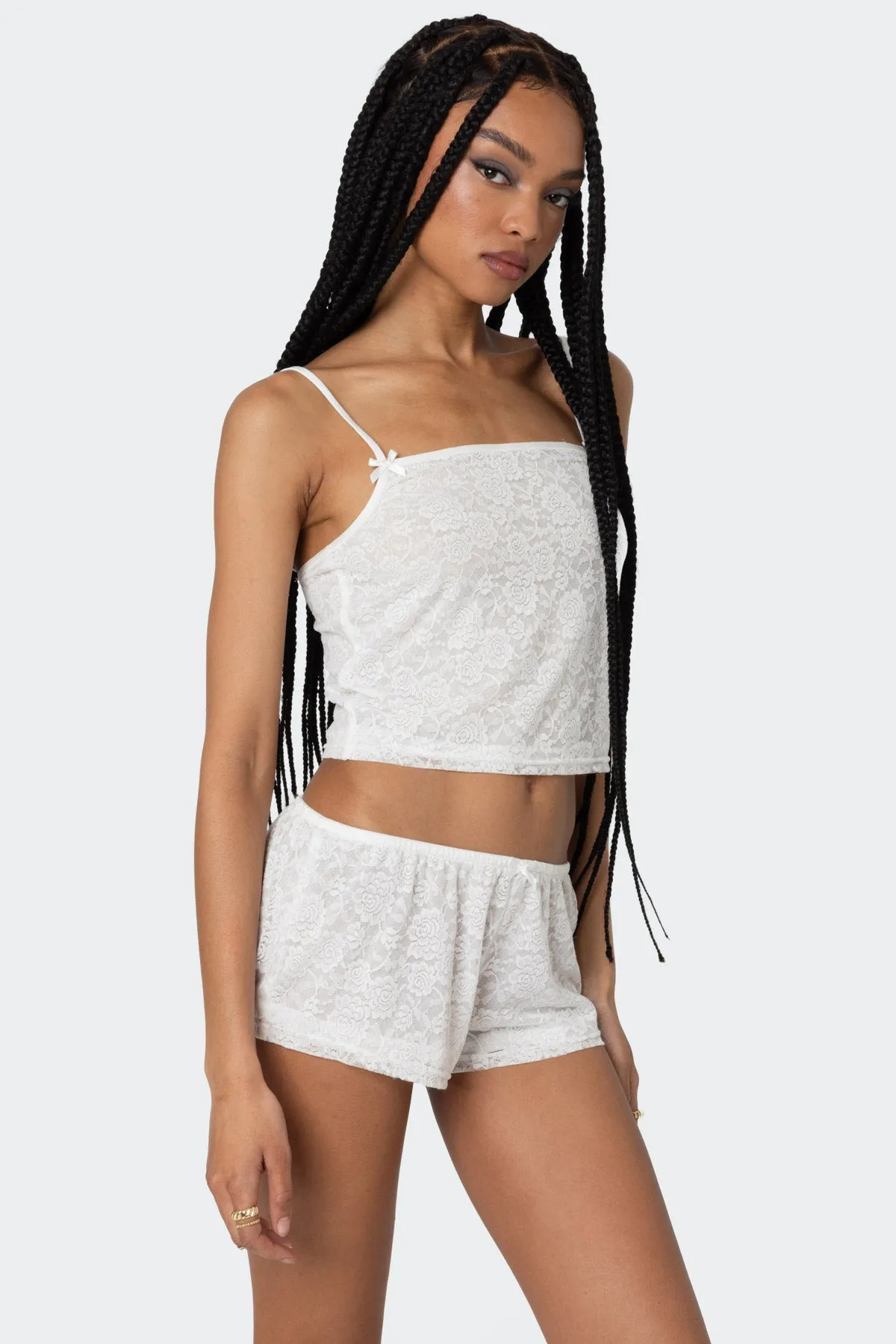 Love Lace Tank Top sold by Edikted product image thumbnail 4