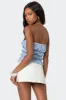 Lanna Gingham Elastic Scrunch Top sold by Edikted