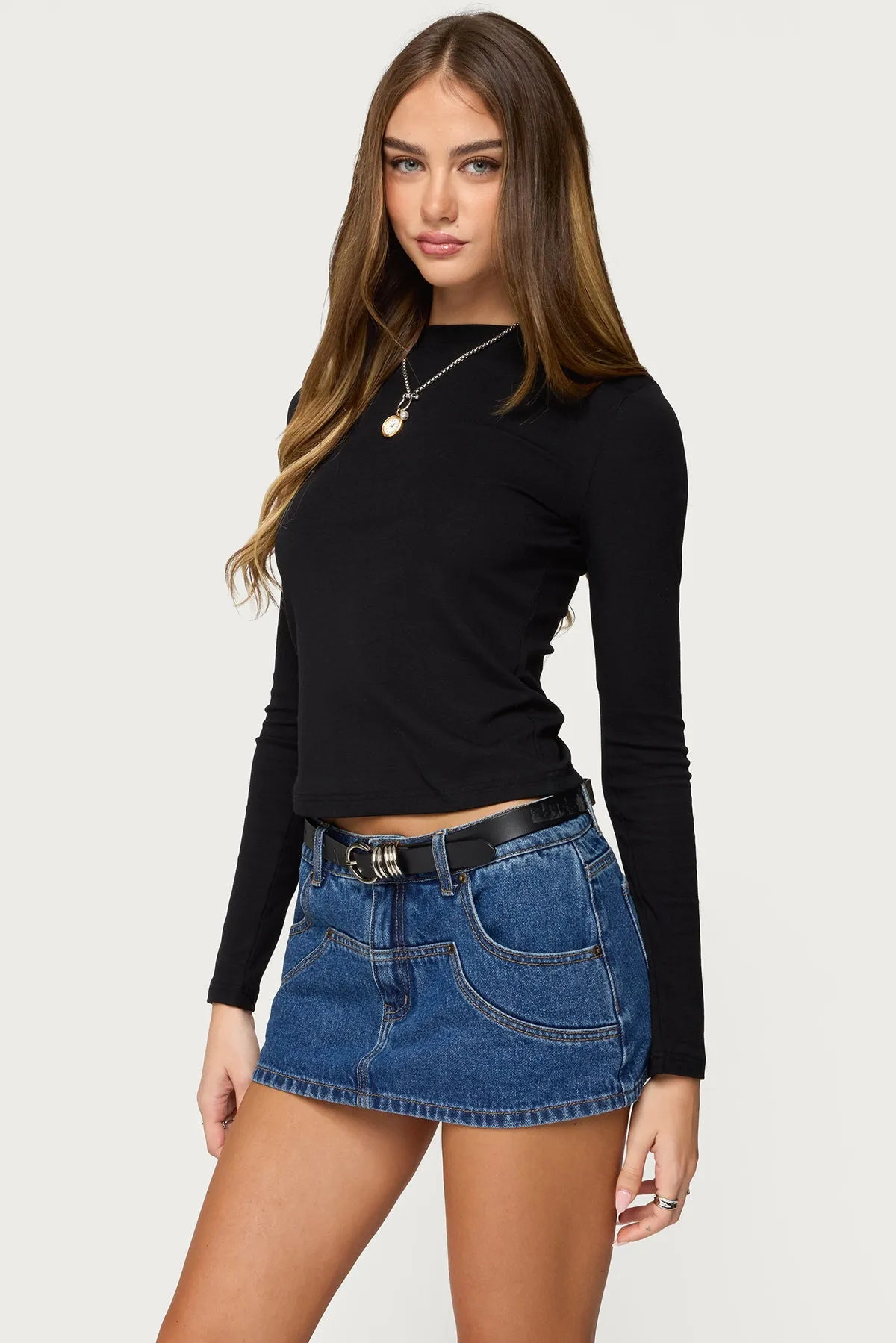 Kiyan Long Sleeve T Shirt sold by Edikted product image thumbnail 3