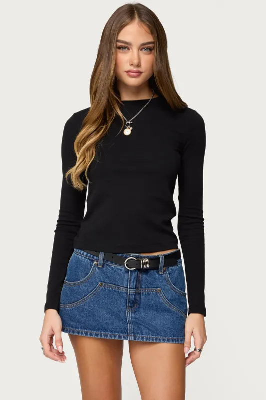 Kiyan Long Sleeve T Shirt sold by Edikted