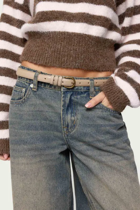 Goldey Faux Leather Belt sold by Edikted