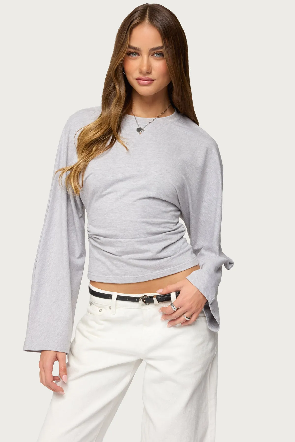Charlisa Cinched Waist Top sold by Edikted