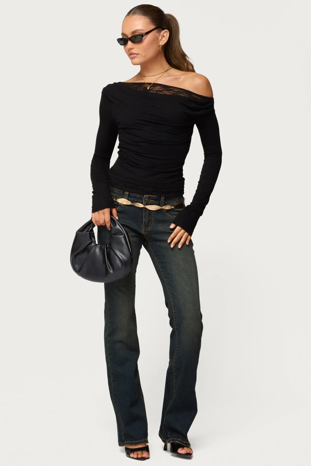 Layered Lacey Off Shoulder Top sold by Edikted product image thumbnail 2
