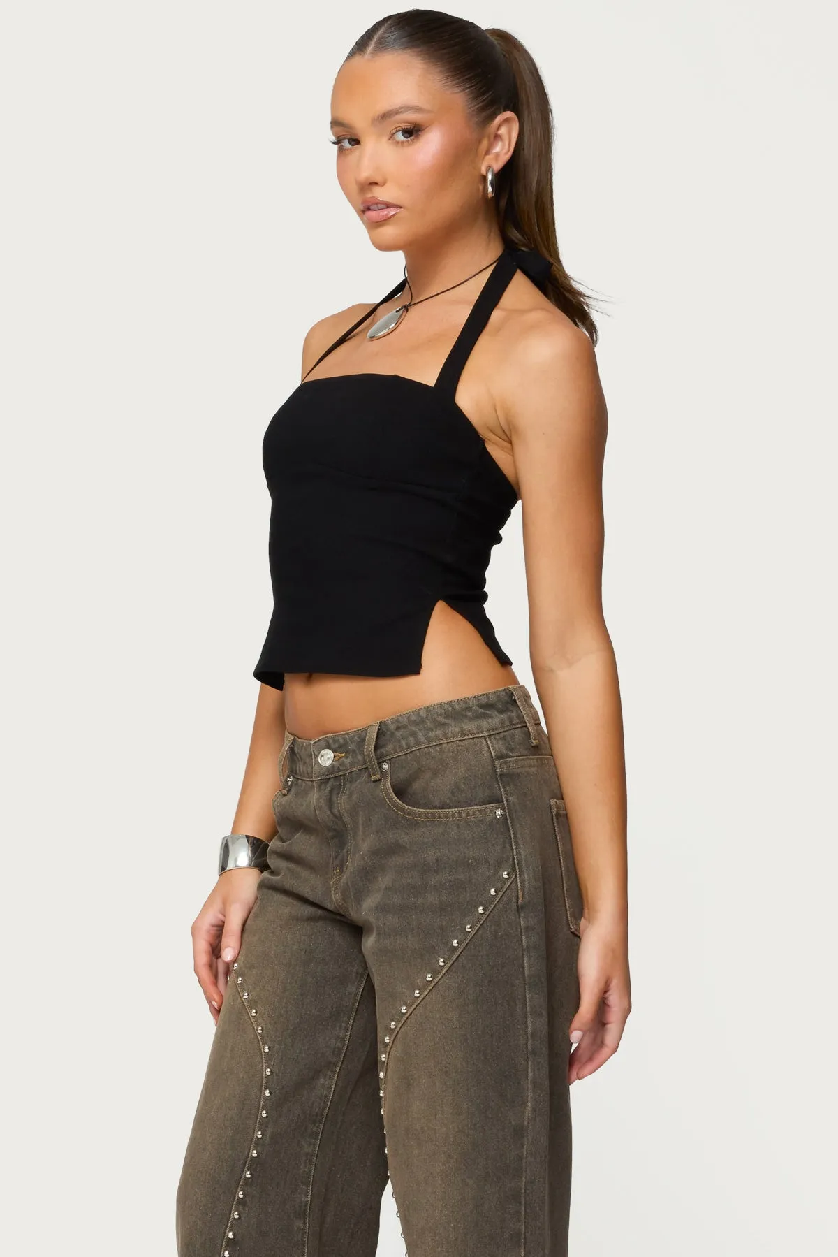 Dara Halter Top sold by Edikted product image thumbnail 3