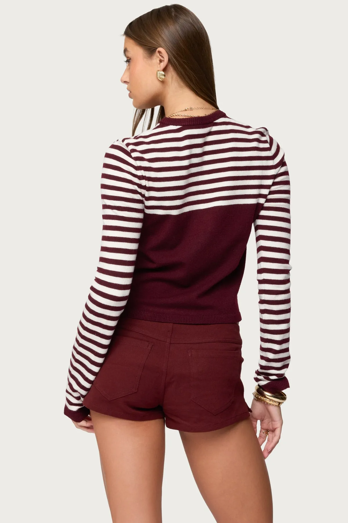 Goni Stripey Knit Cardigan sold by Edikted product image thumbnail 5