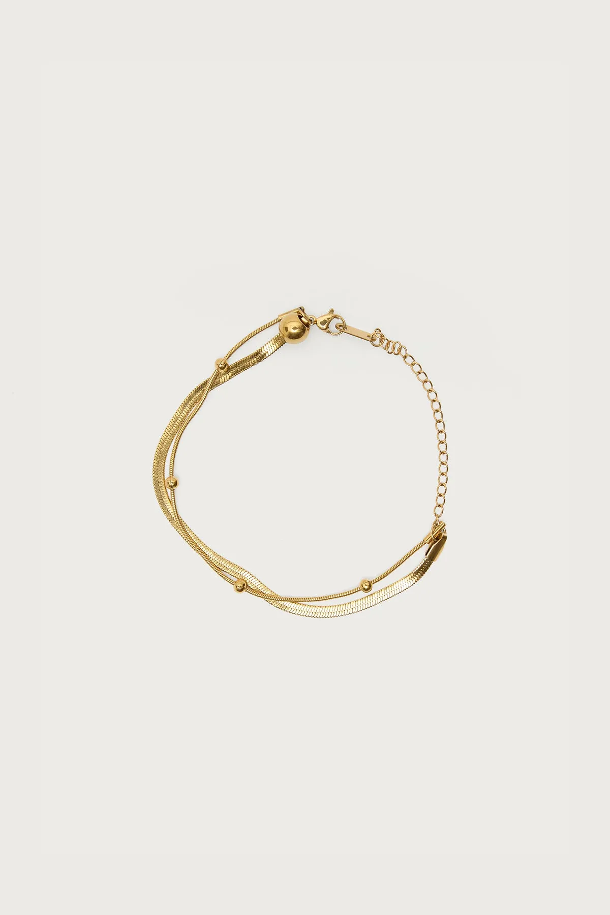Layered Chain & Bead Bracelet sold by Edikted product image thumbnail 2