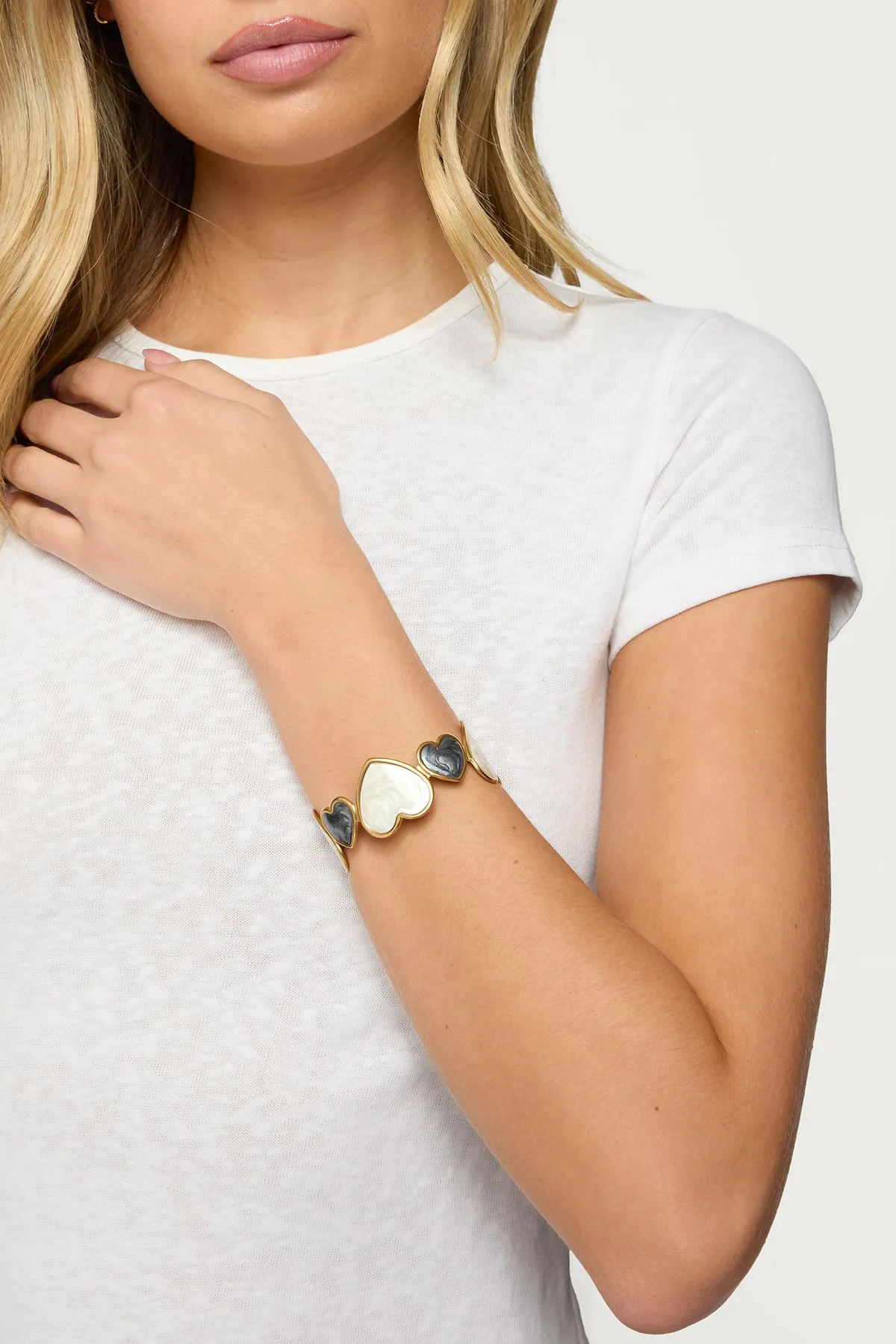 Mixed Heart Arm Cuff sold by Edikted