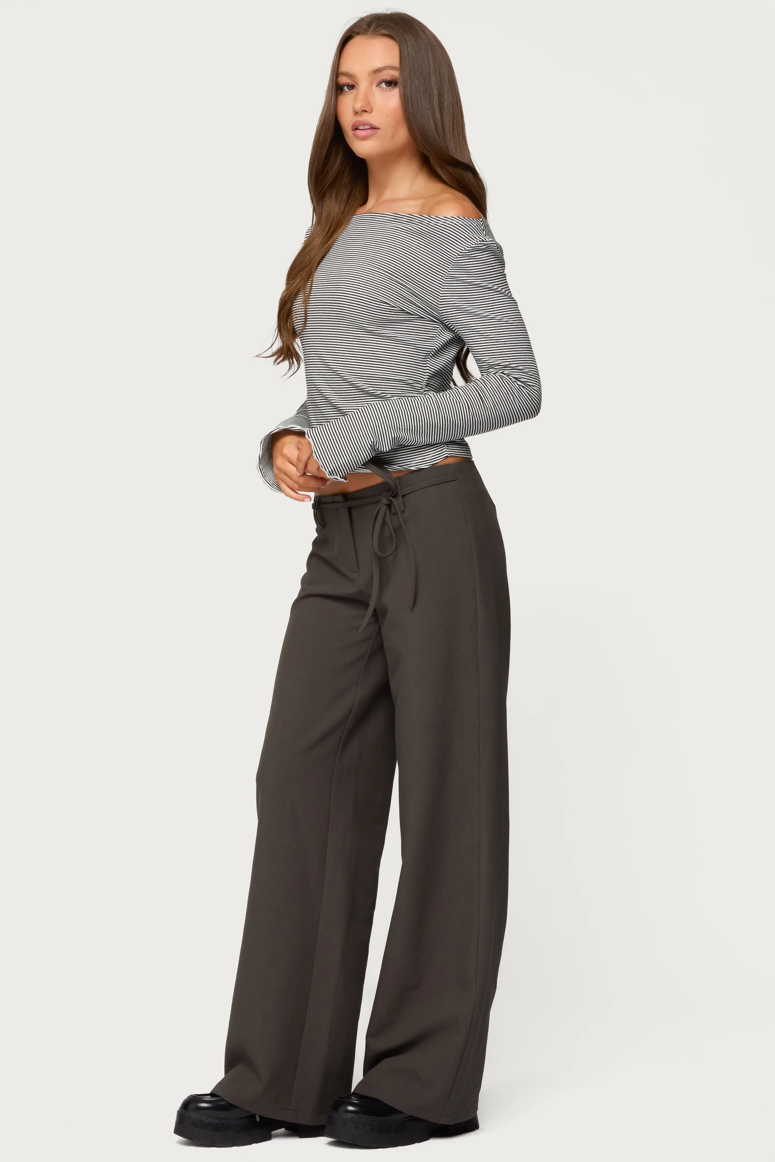 Raphael Tie Belt Pants sold by Edikted product image thumbnail 3