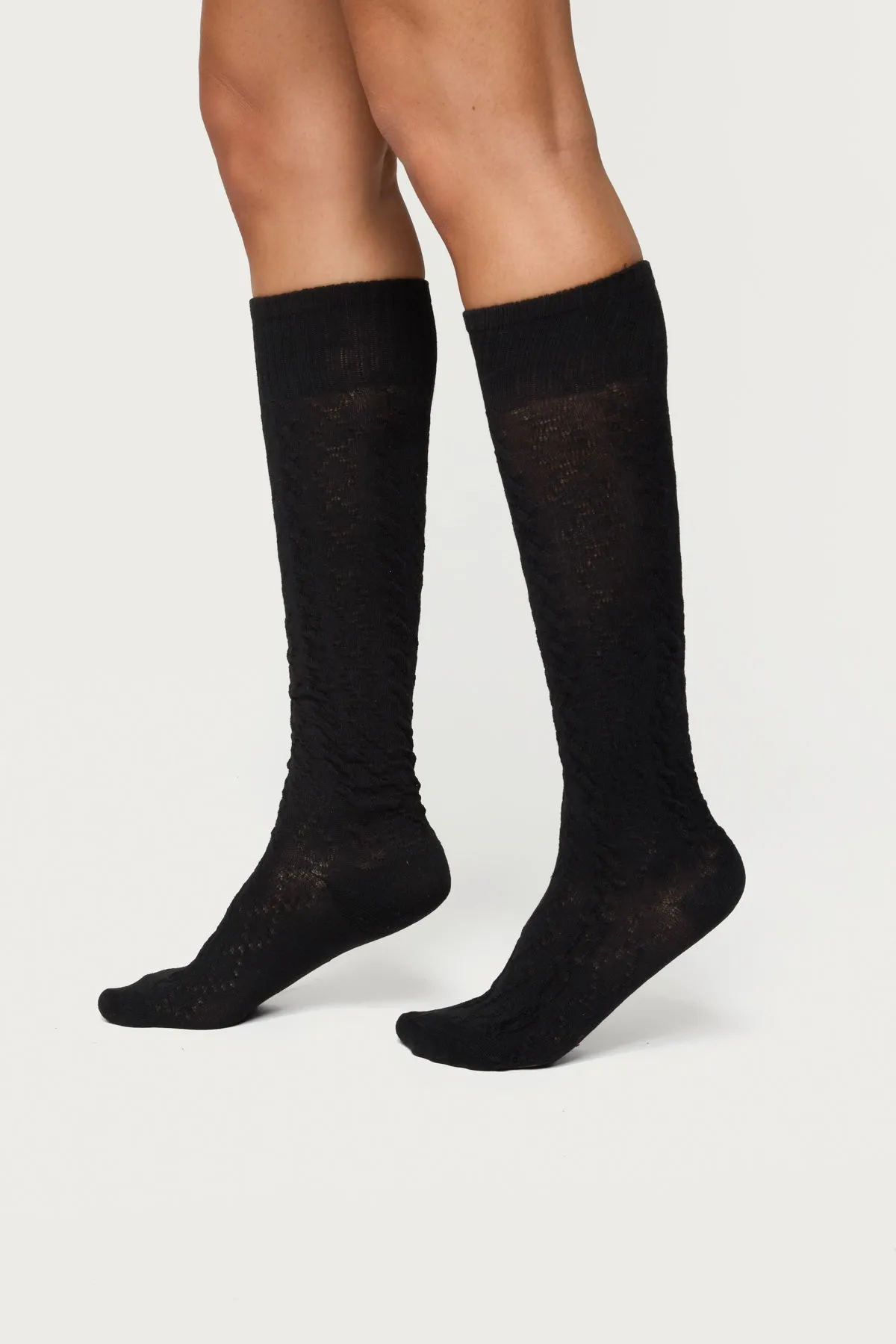 Cable Knit Socks sold by Edikted product image thumbnail 2