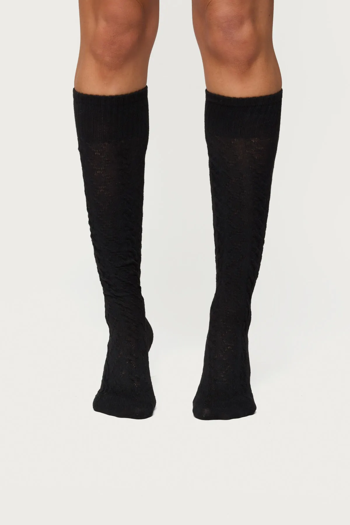 Cable Knit Socks sold by Edikted product image thumbnail 3