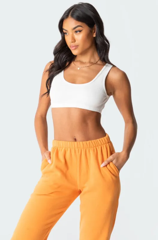 Essential Ribbed Crop Top sold by Edikted