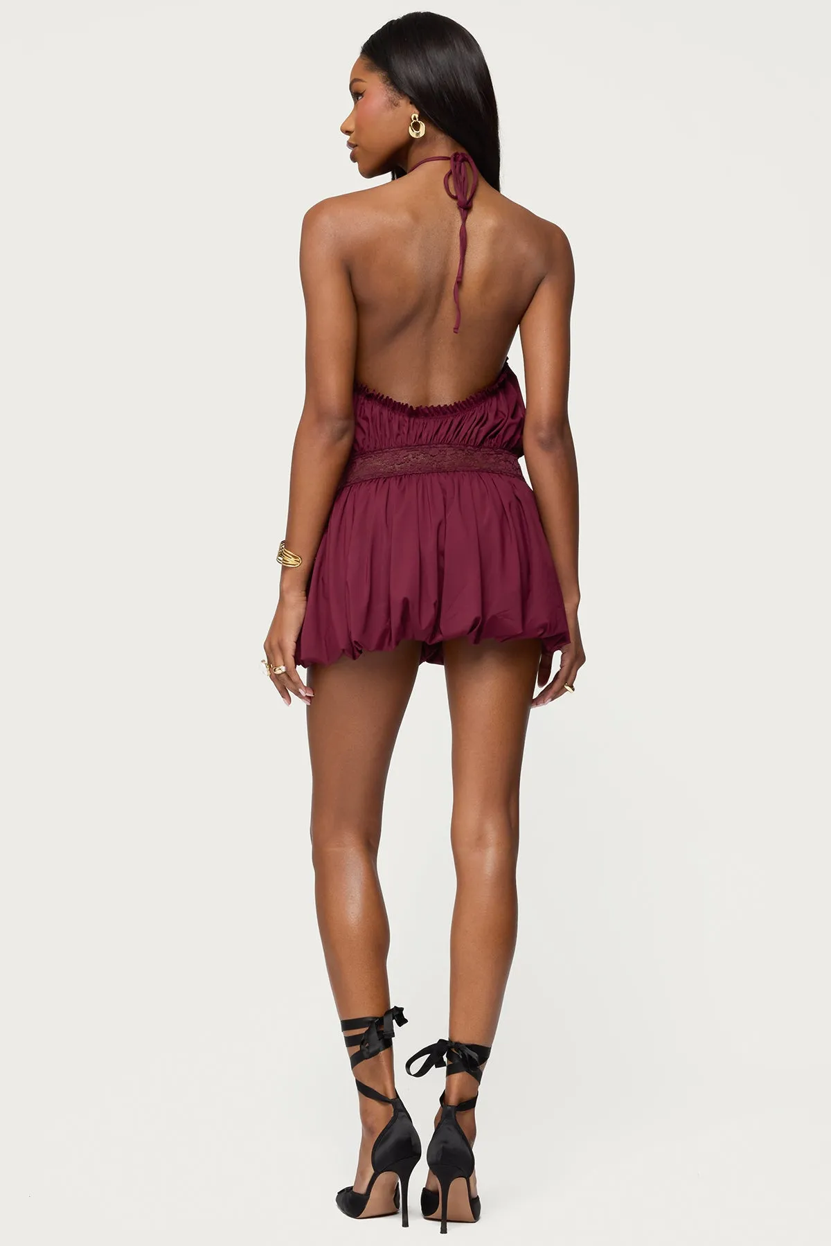 Aida Backless Bubble Mini Dress sold by Edikted product image thumbnail 2