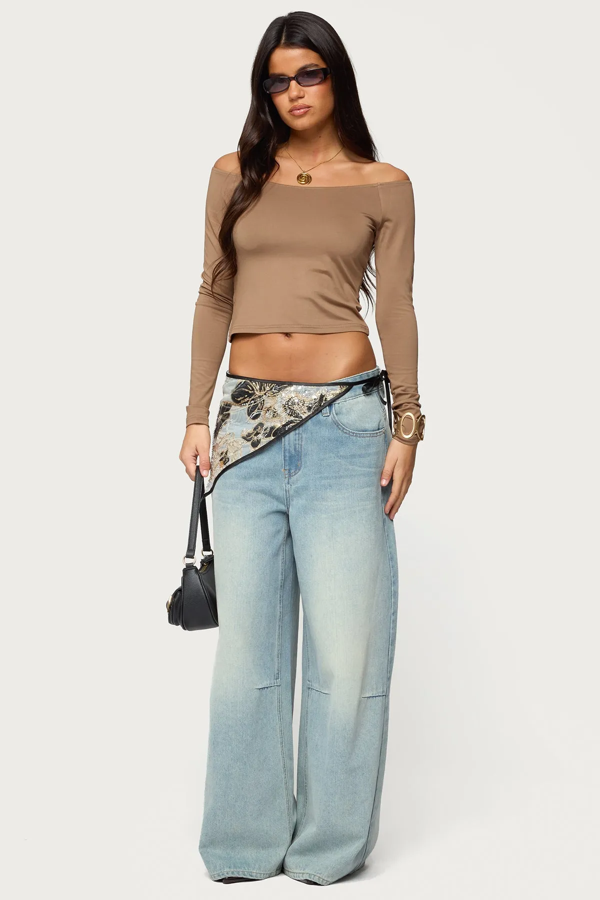 Tahlia Off Shoulder Top sold by Edikted product image thumbnail 2