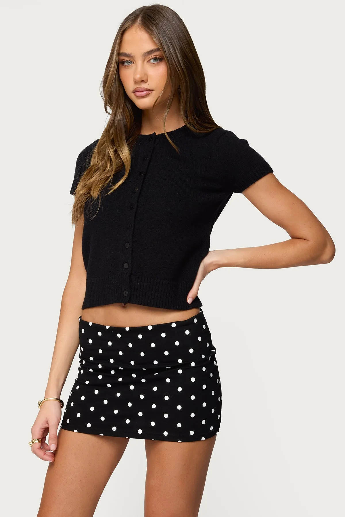 Coreen Button Up Knit Top sold by Edikted product image thumbnail 3