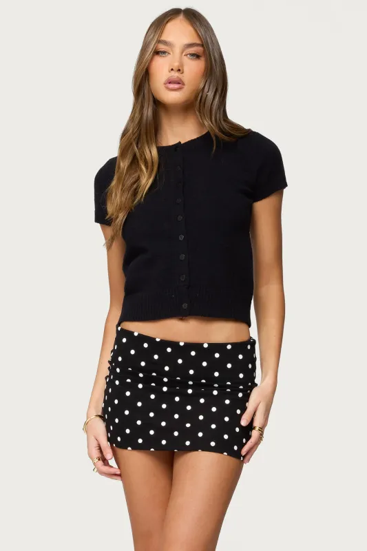 Coreen Button Up Knit Top sold by Edikted