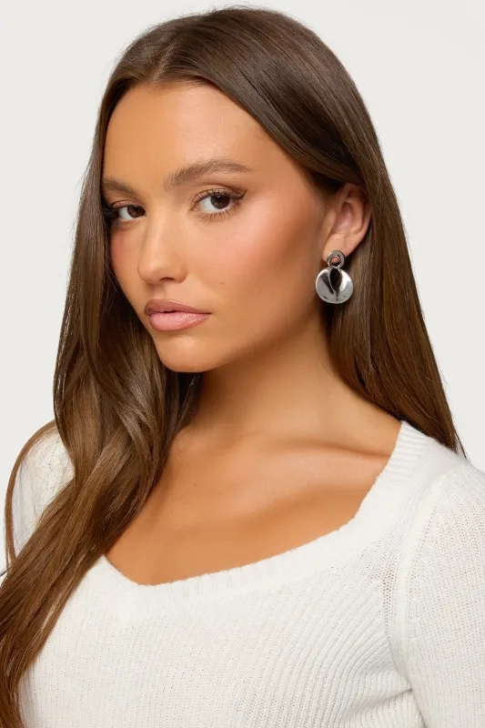 Double Disc Stud Earrings sold by Edikted