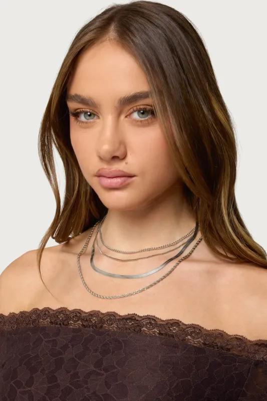 Multi Chain Necklace Pack sold by Edikted