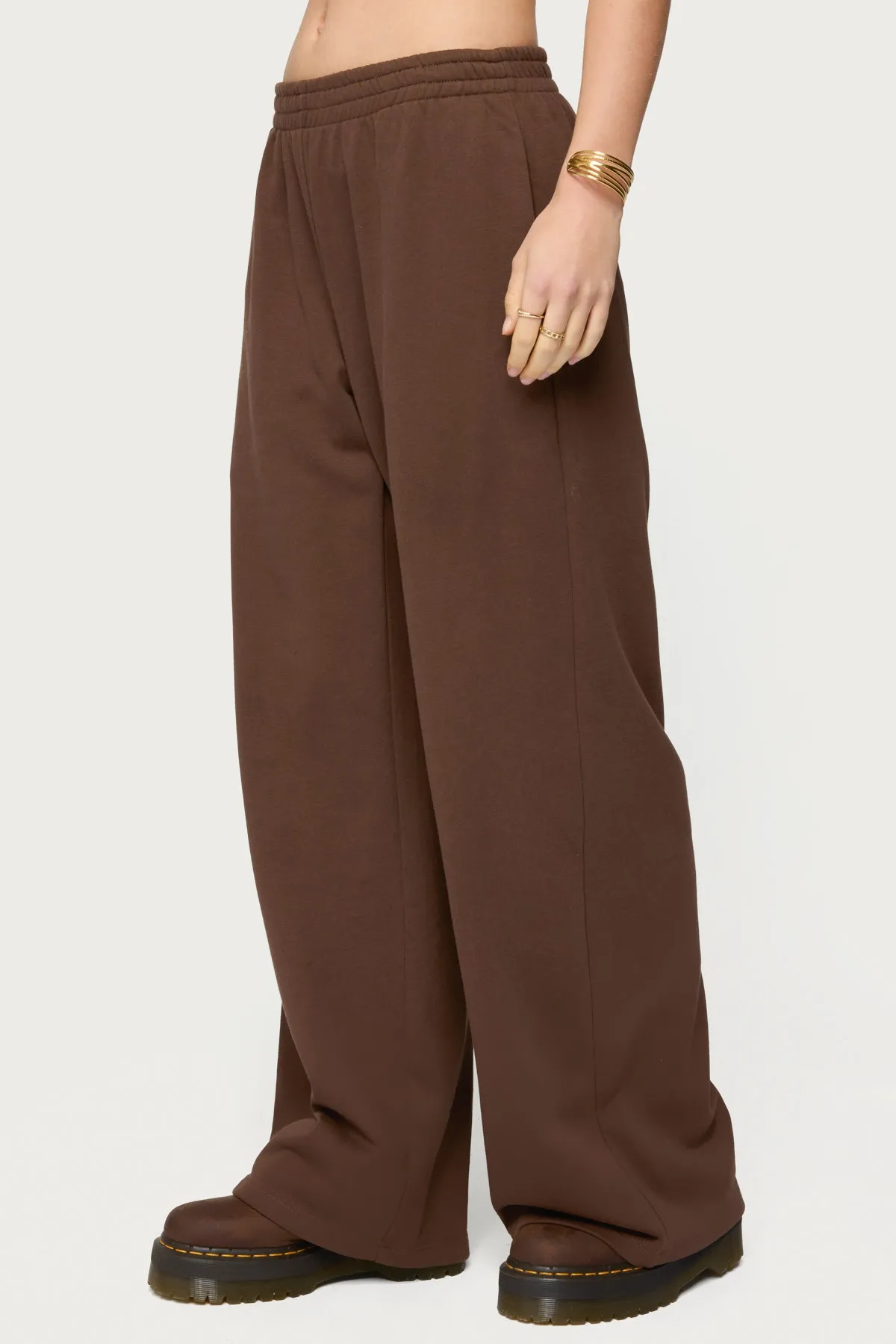Binah Wide Leg Terry Sweatpants sold by Edikted product image thumbnail 3