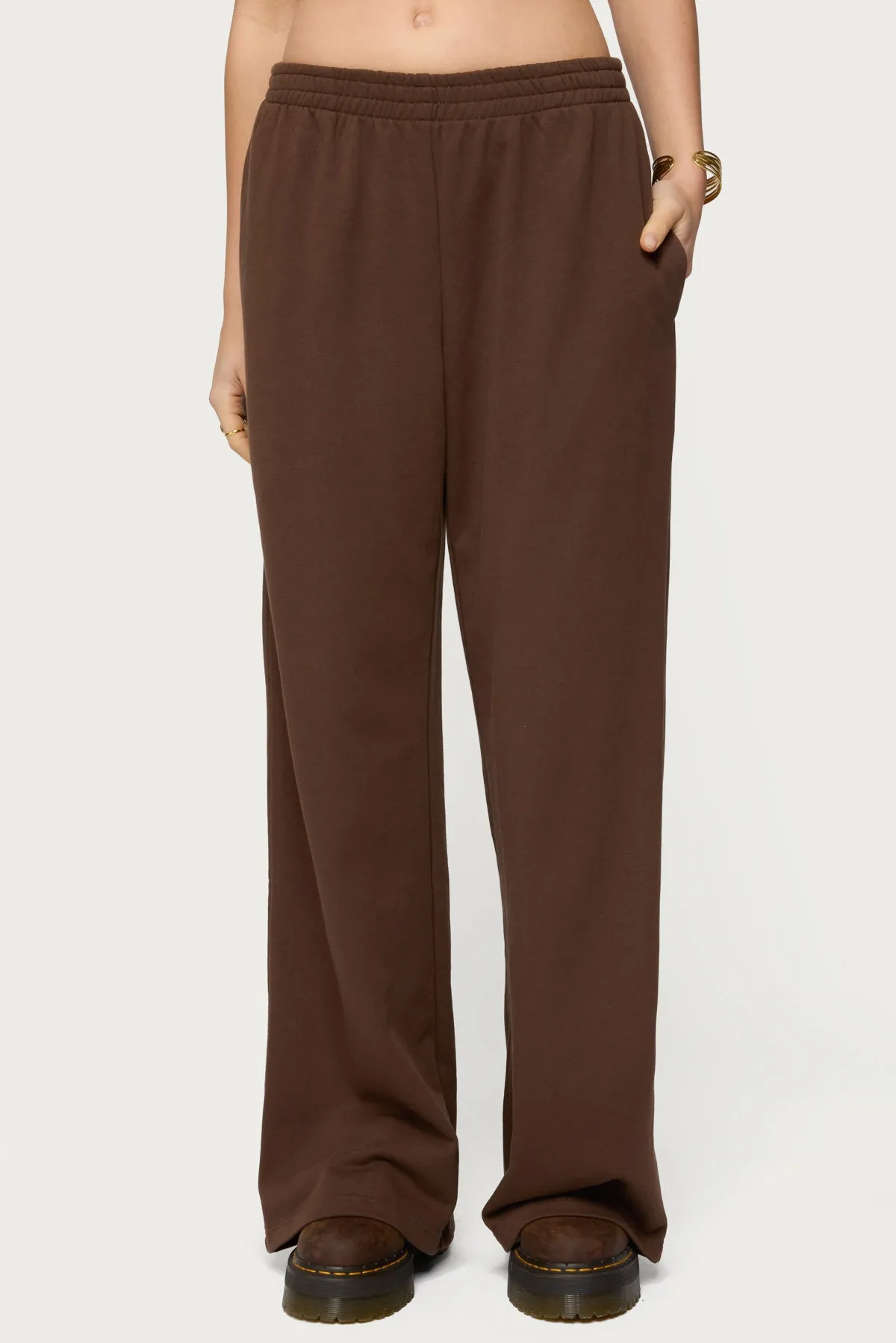 Binah Wide Leg Terry Sweatpants sold by Edikted product image thumbnail 2