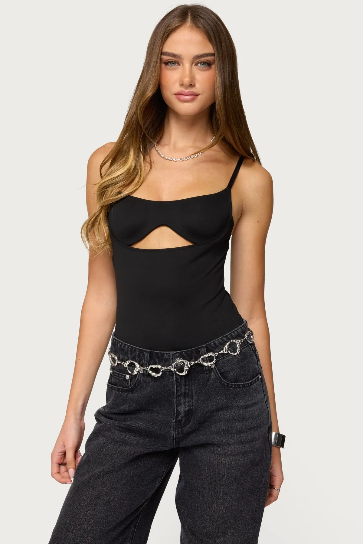 Shulah Cutout Cupped Bodysuit sold by Edikted