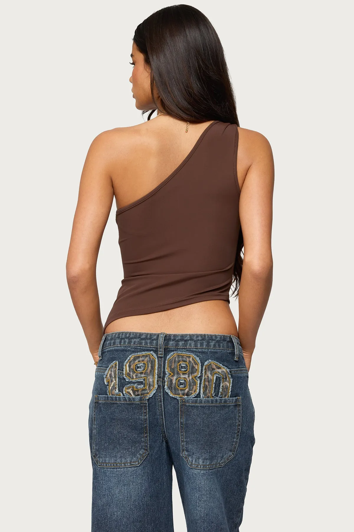 Knotted One Shoulder Asymmetric Top sold by Edikted product image thumbnail 4