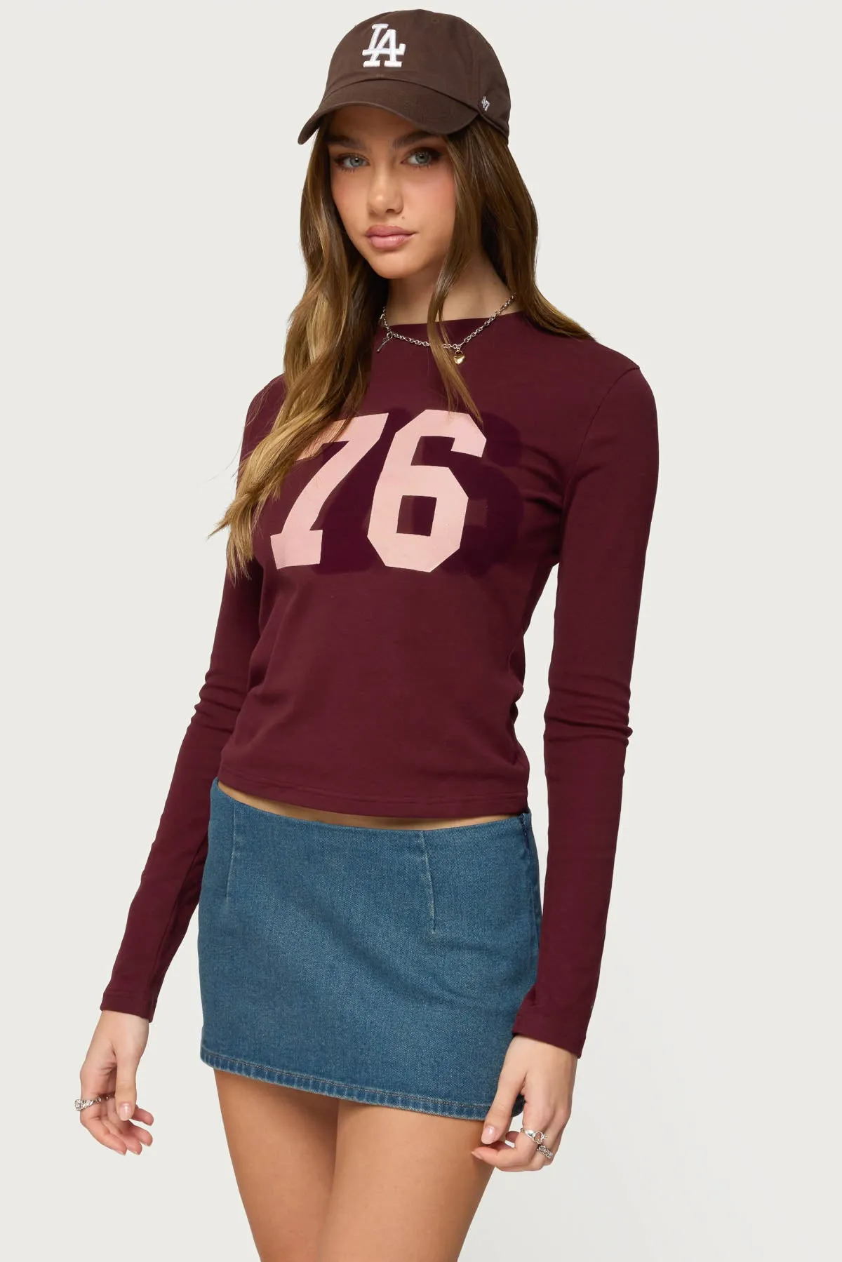 76 Long Sleeve T Shirt sold by Edikted product image thumbnail 3
