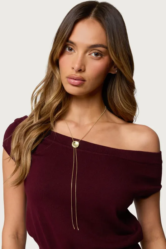 Bolo Necklace sold by Edikted